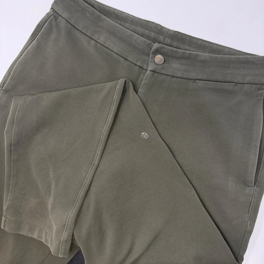 Lululemon ABC Pants Slim Fit Olive Green Mens Size 32